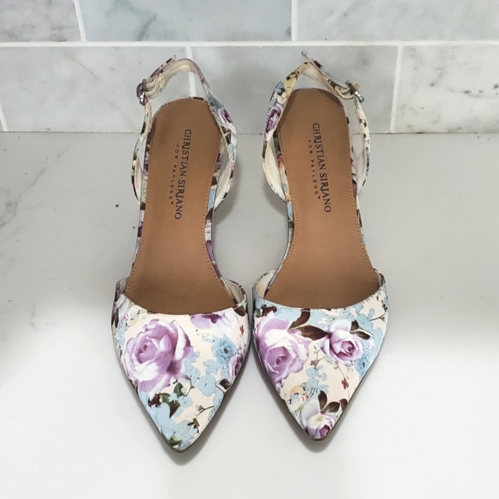 Christian Siriano, floral size 6.5